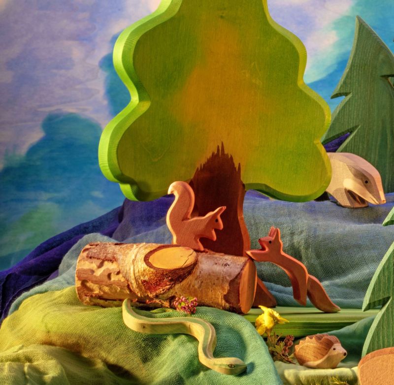 Ostheimer Istuv orav Mänguasjad - HellyK - Kvaliteetsed lasteriided, villariided, barefoot jalatsid