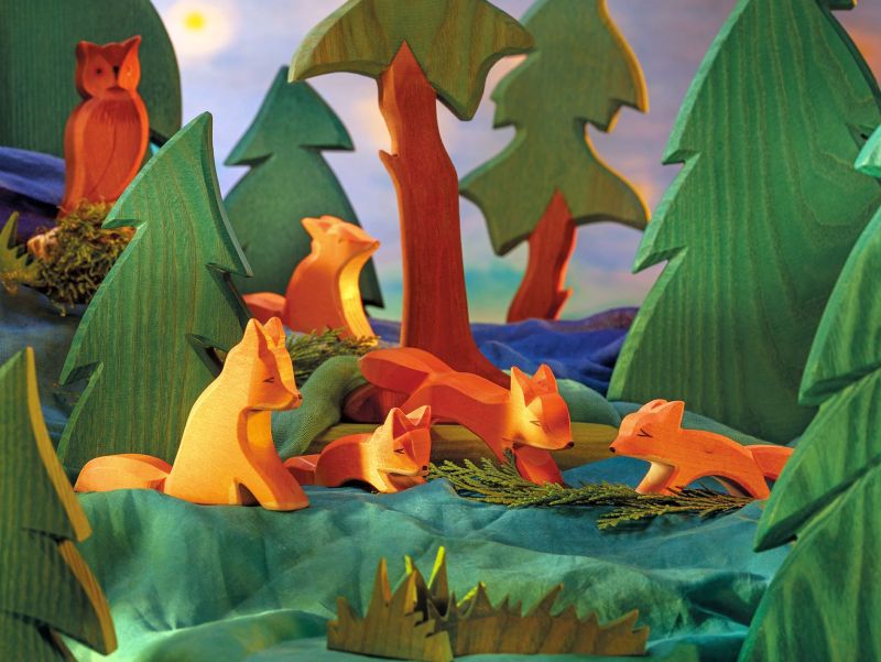 Ostheimer Jooksev rebane Mänguasjad - HellyK - Kvaliteetsed lasteriided, villariided, barefoot jalatsid