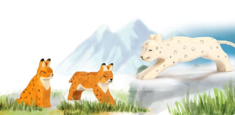 Ostheimer Istuv ilves Mänguasjad - HellyK - Kvaliteetsed lasteriided, villariided, barefoot jalatsid