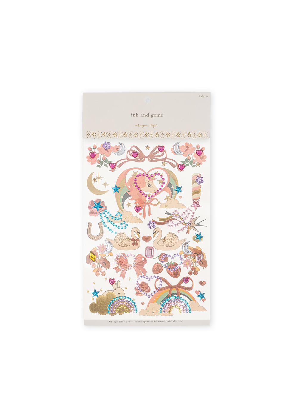 Konges Slojd Ajutised tätoveeringud ja kleebitavad kivikesed Ajutised tattood - HellyK - Kvaliteetsed lasteriided, villariided, barefoot jalatsid