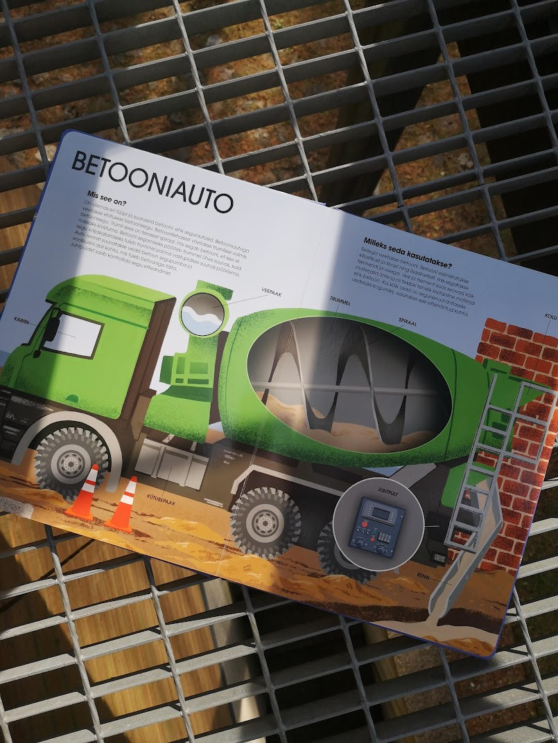 Suur sõidukite raamat Mänguasjad - HellyK - Kvaliteetsed lasteriided, villariided, barefoot jalatsid