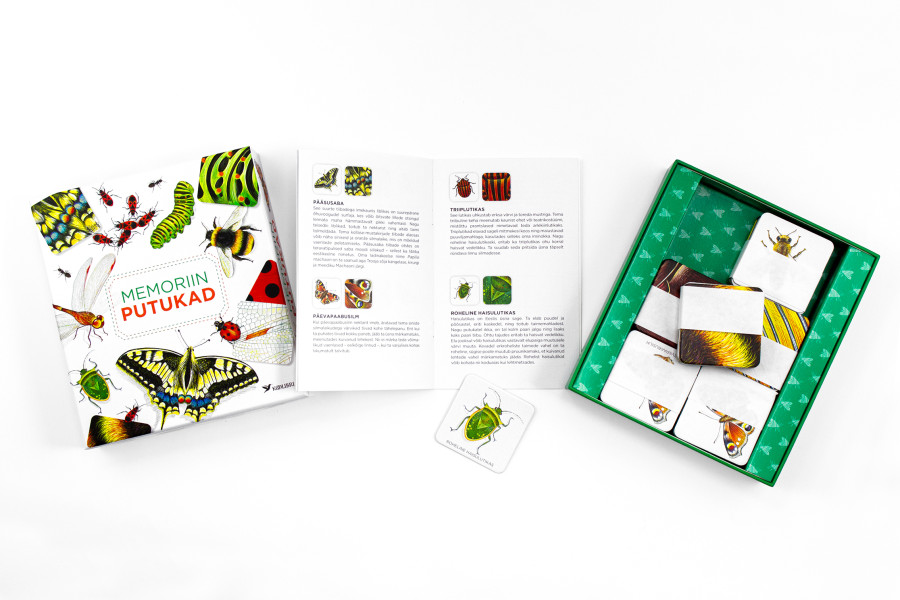 Memoriin. Putukad Mänguasjad - HellyK - Kvaliteetsed lasteriided, villariided, barefoot jalatsid