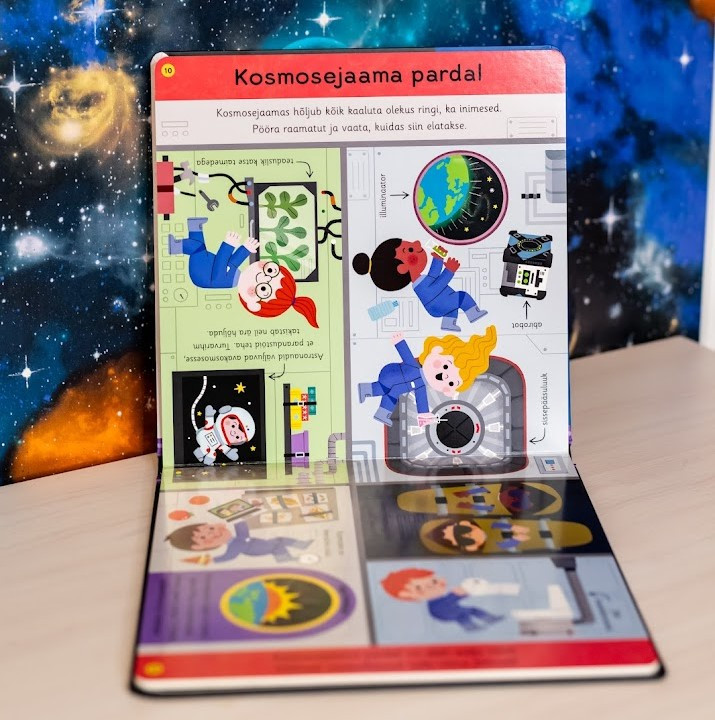 Minu esimene kosmoseraamat Mänguasjad - HellyK - Kvaliteetsed lasteriided, villariided, barefoot jalatsid