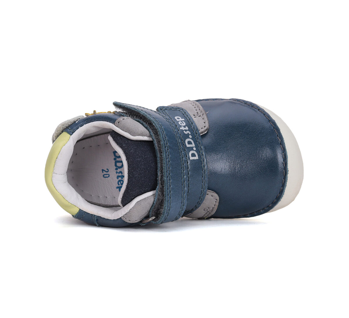 D.D.Step natuke kõrgema säärega nahast barefoot-tossud, royal blue/draakon 070 D.D.Step - HellyK - Kvaliteetsed lasteriided, villariided, barefoot jalatsid