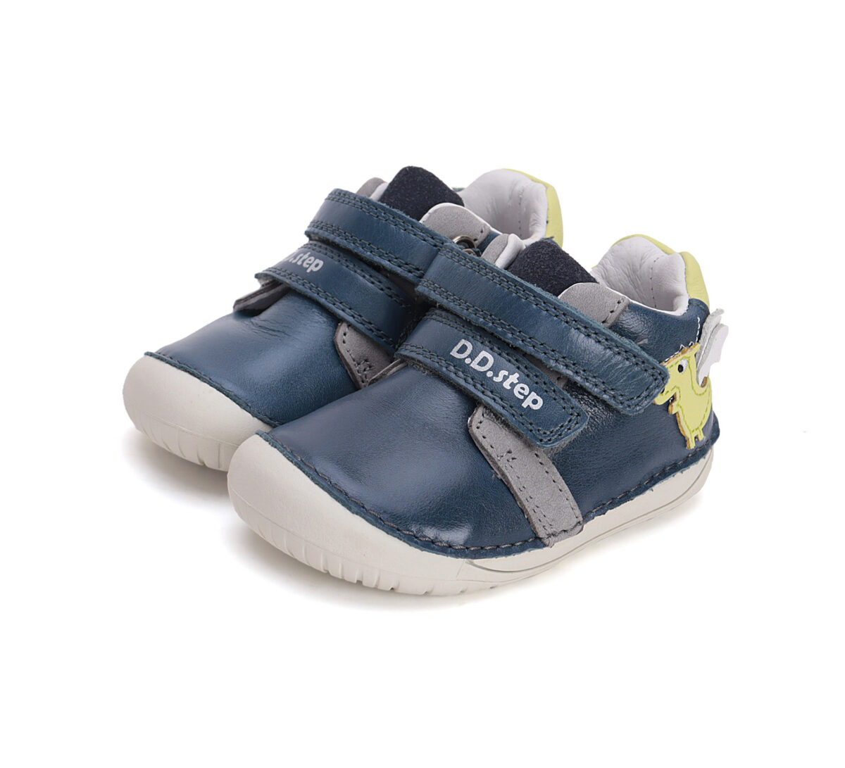D.D.Step natuke kõrgema säärega nahast barefoot-tossud, royal blue/draakon 070 D.D.Step - HellyK - Kvaliteetsed lasteriided, villariided, barefoot jalatsid