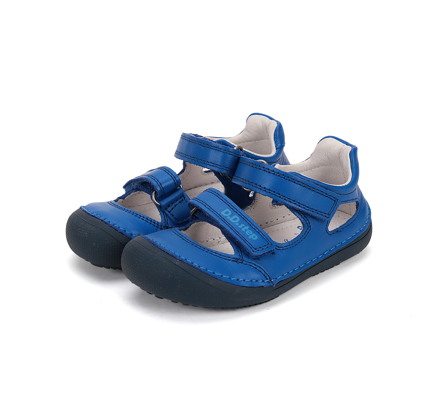 D.D. Step nahast sandaalid, bermuda blue 063 D.D.Step - HellyK - Kvaliteetsed lasteriided, villariided, barefoot jalatsid