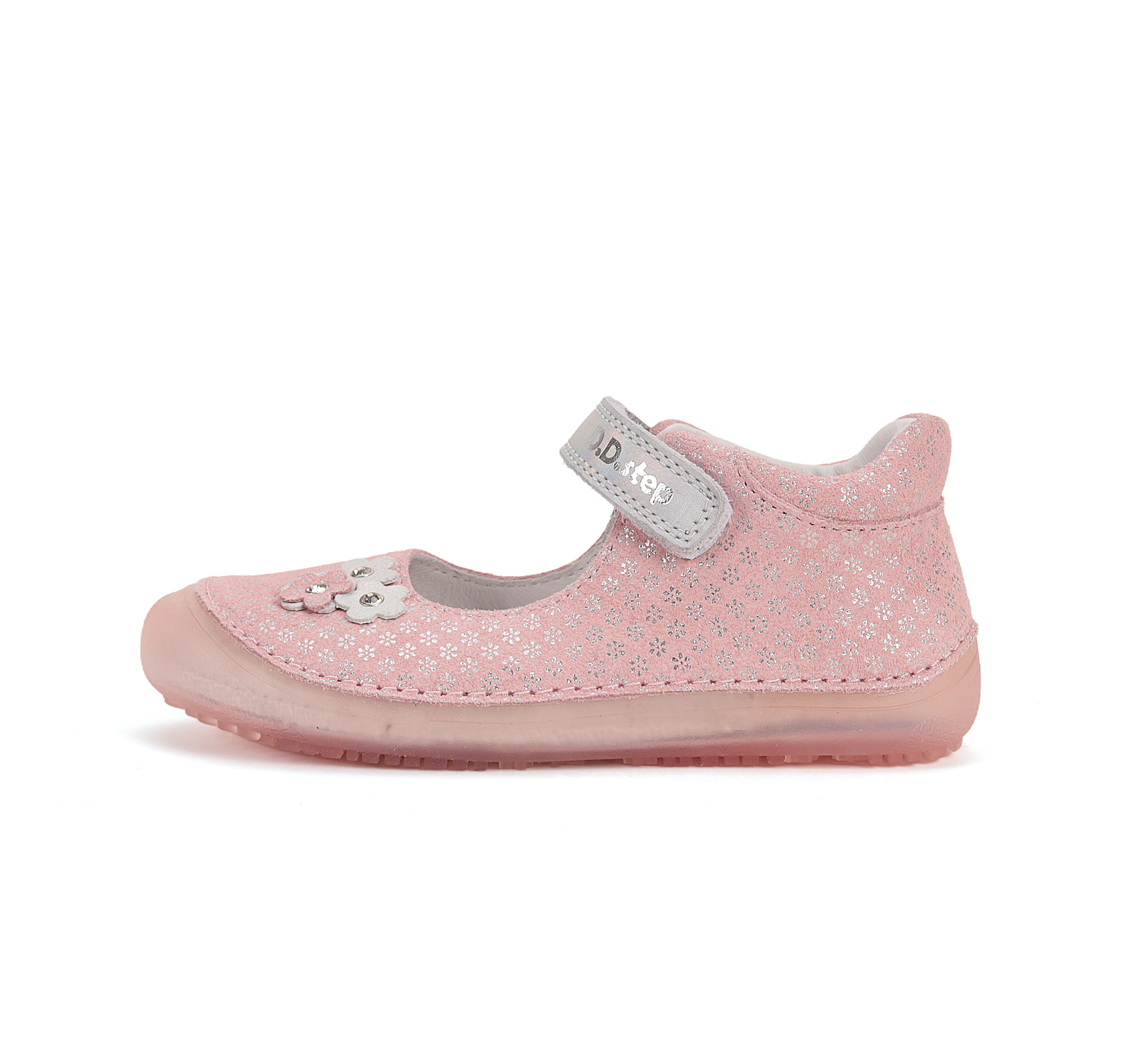 D.D. Step nahast kingad, metallic pink 063 D.D. Step nahast kingad, metallic pink 063 D.D.Step - HellyK - Kvaliteetsed lasteriided, villariided, barefoot jalatsid