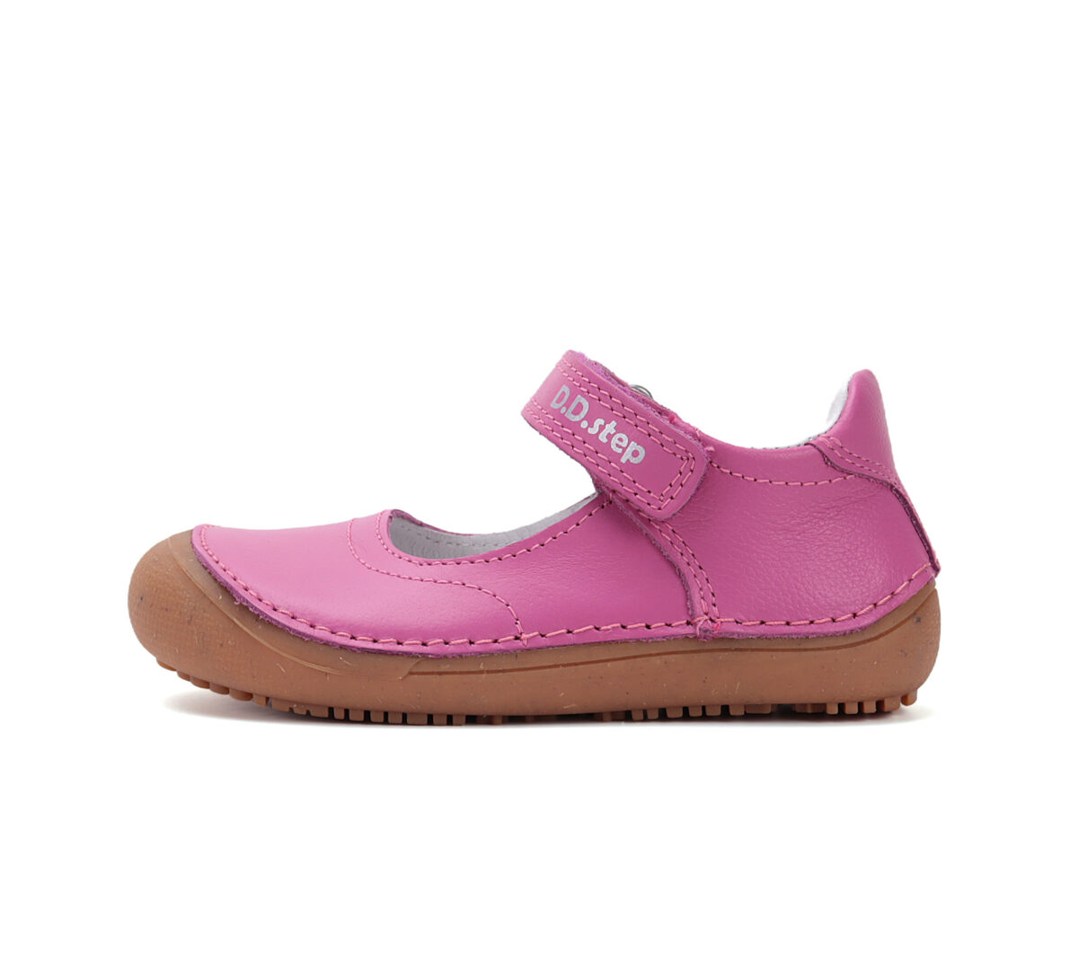 D.D. Step nahast kingad, dark pink 063 D.D. Step nahast kingad, dark pink 063 D.D.Step - HellyK - Kvaliteetsed lasteriided, villariided, barefoot jalatsid