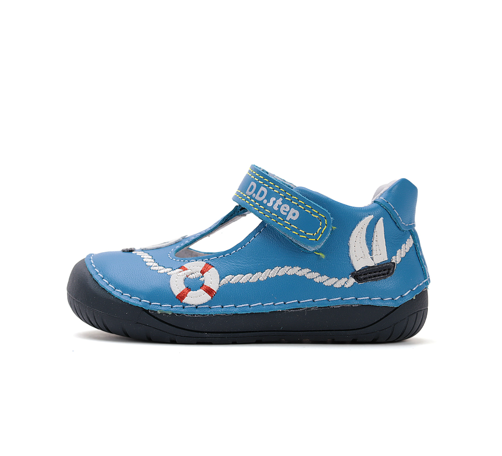 D.D. Step barefoot nahast kingad, sky blue/purjekas 070 D.D.Step - HellyK - Kvaliteetsed lasteriided, villariided, barefoot jalatsid