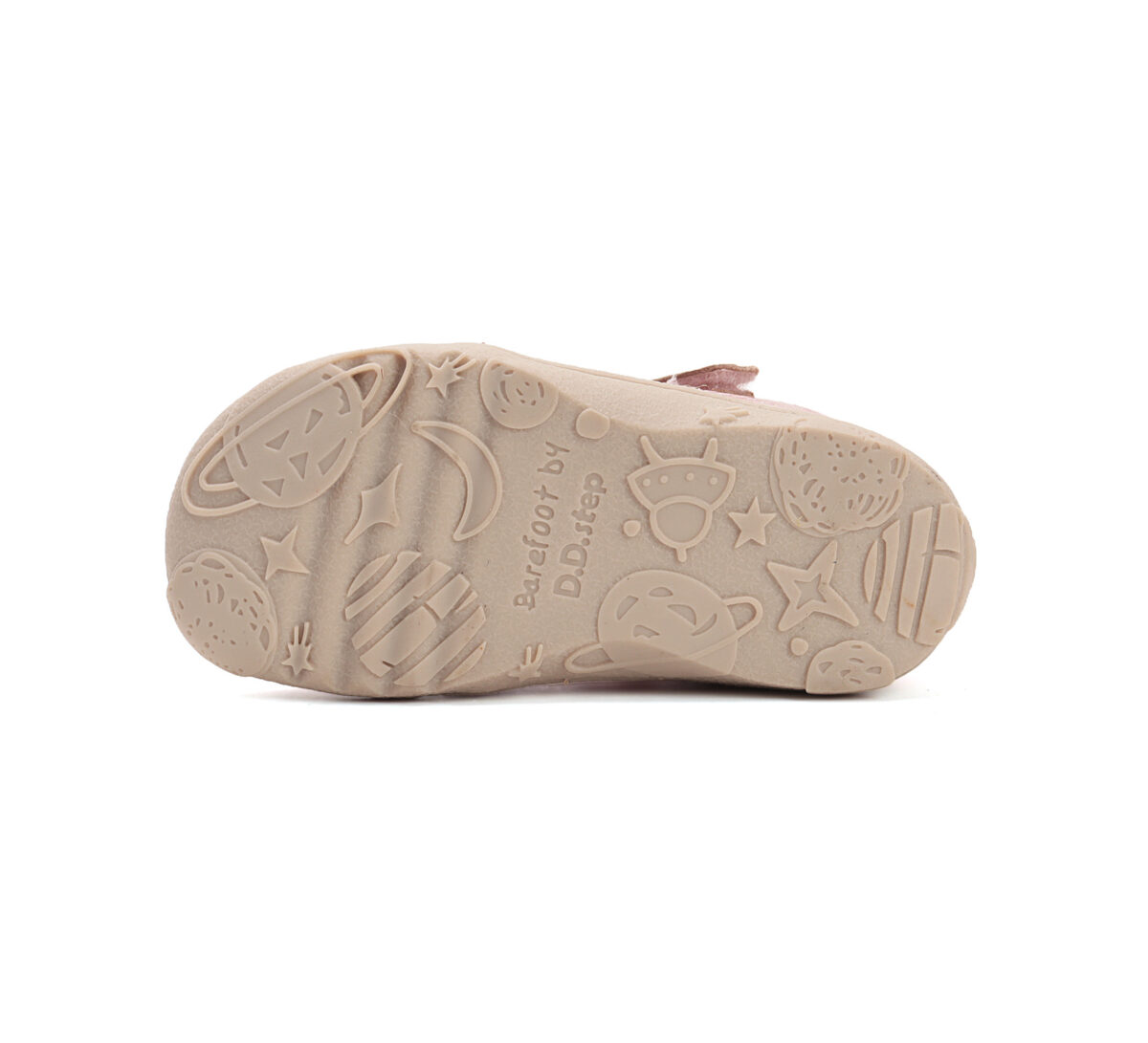 D.D. Step barefoot nahast sandaalid, baby pink 077 D.D.Step - HellyK - Kvaliteetsed lasteriided, villariided, barefoot jalatsid