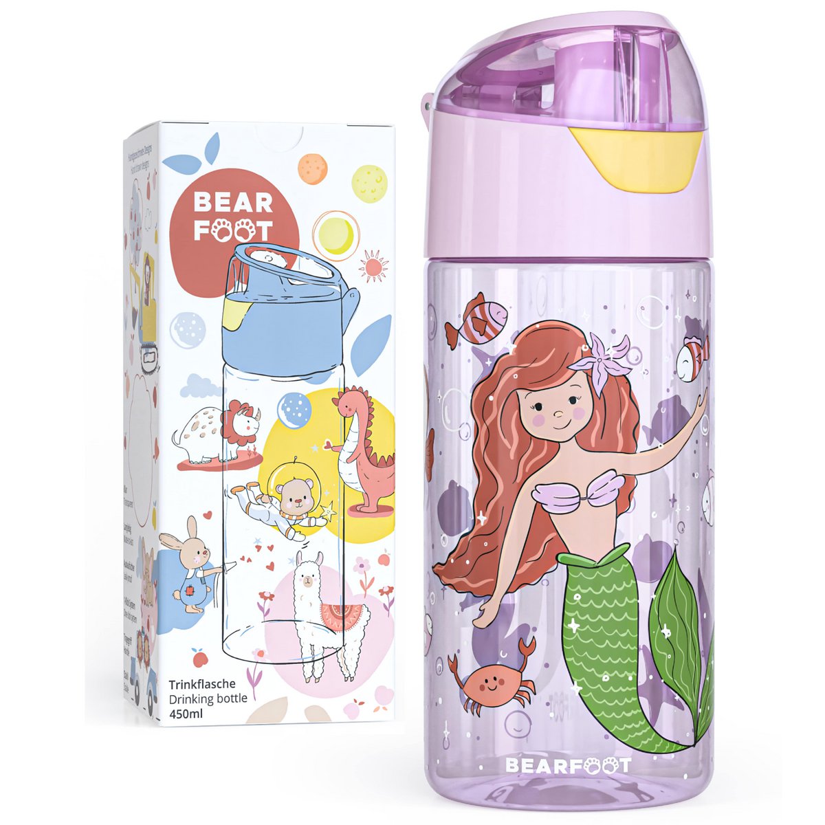 Bearfoot joogipudel 450ml, merineitsi Kodumaailm ja muud tarvikud - HellyK - Kvaliteetsed lasteriided, villariided, barefoot jalatsid