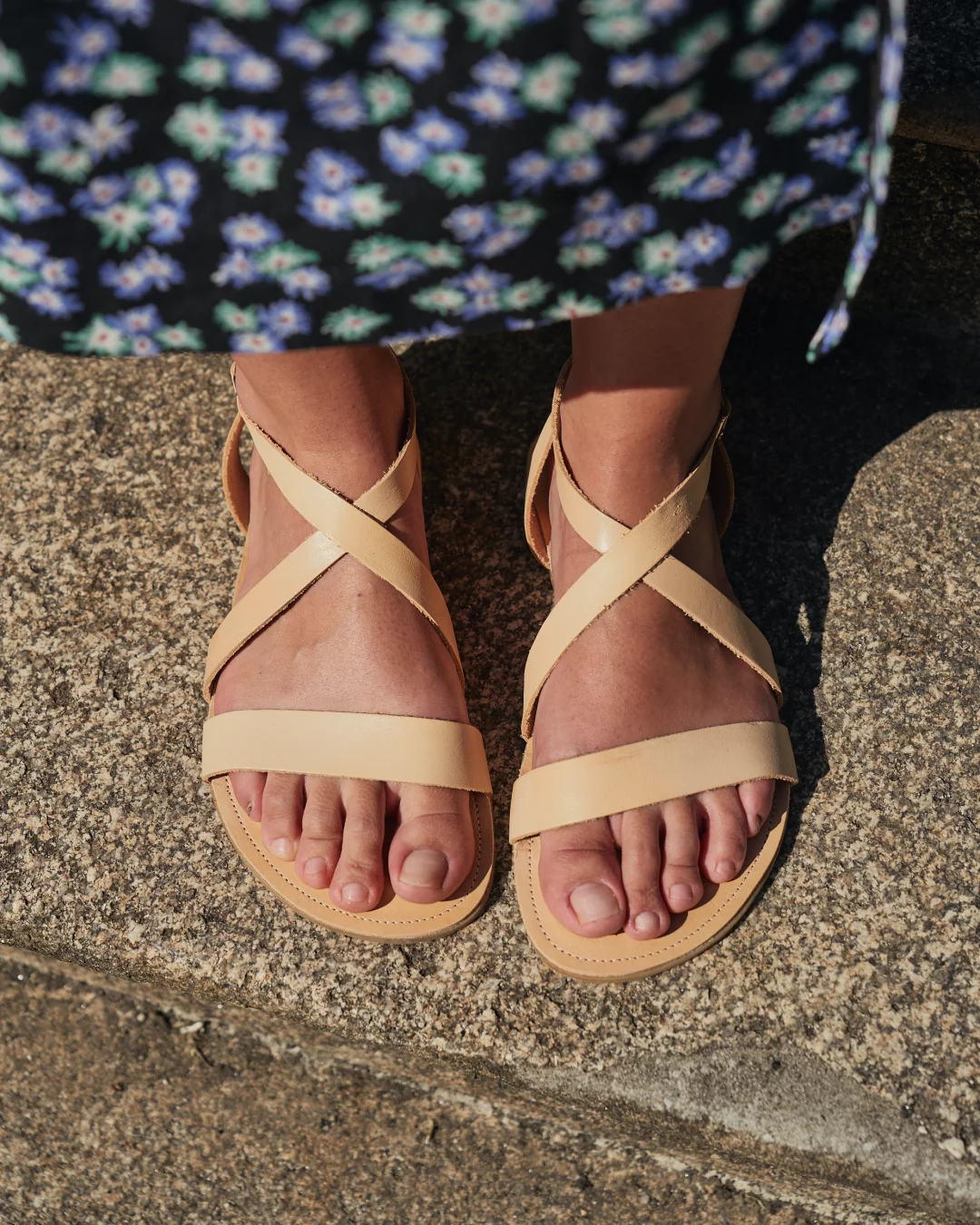 SHAPEN Calla sandaalid, natural Sisejalats/suvi - HellyK - Kvaliteetsed lasteriided, villariided, barefoot jalatsid