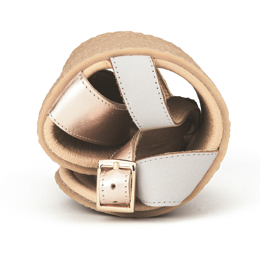 SHAPEN Calla sandaalid, rose gold Sisejalats/suvi - HellyK - Kvaliteetsed lasteriided, villariided, barefoot jalatsid