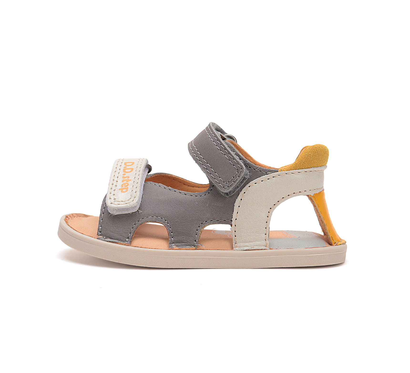 D.D.Step nahast sandaalid, dark grey 076 D.D.Step nahast sandaalid, dark grey 076 D.D.Step - HellyK - Kvaliteetsed lasteriided, villariided, barefoot jalatsid
