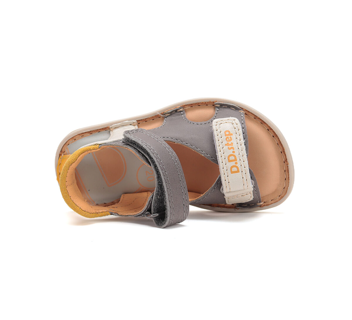 D.D.Step nahast sandaalid, dark grey 076 D.D.Step nahast sandaalid, dark grey 076 D.D.Step - HellyK - Kvaliteetsed lasteriided, villariided, barefoot jalatsid