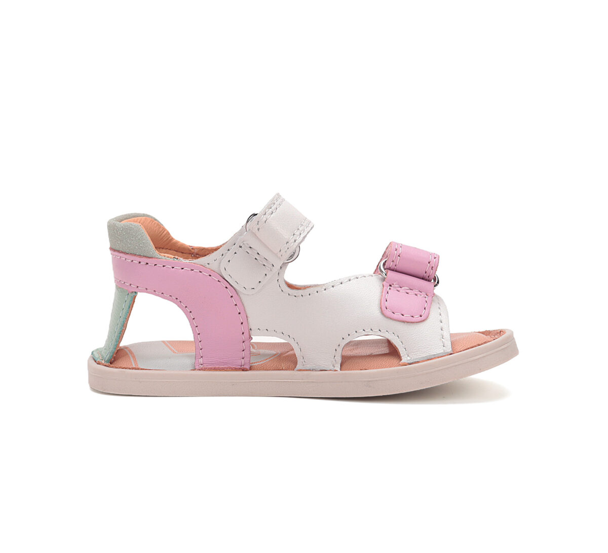 D.D.Step nahast sandaalid, white 076 D.D.Step nahast sandaalid, white 076 D.D.Step - HellyK - Kvaliteetsed lasteriided, villariided, barefoot jalatsid