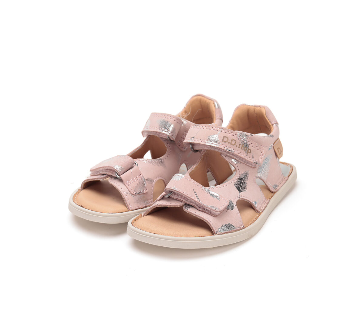 D.D.Step nahast sandaalid, pink 076/SS’25 D.D.Step - HellyK - Kvaliteetsed lasteriided, villariided, barefoot jalatsid