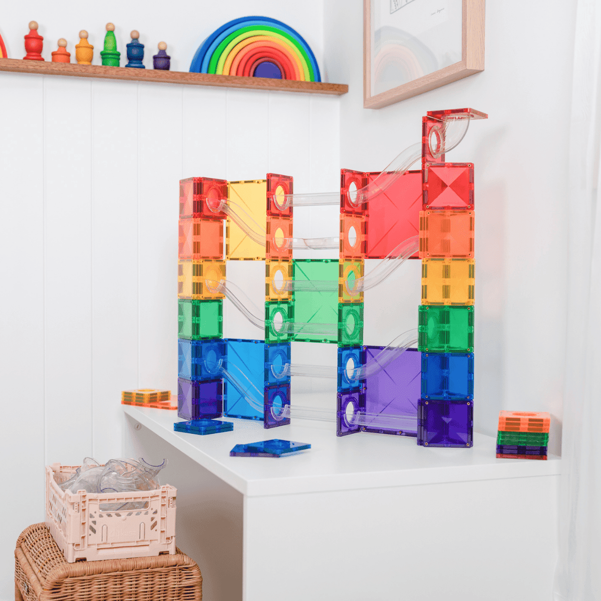 Connetix Super Ball Run Pack, 134tk Connetix Super Ball Run Pack, 134tk CONNETIX magnetklotsid - HellyK - Kvaliteetsed lasteriided, villariided, barefoot jalatsid