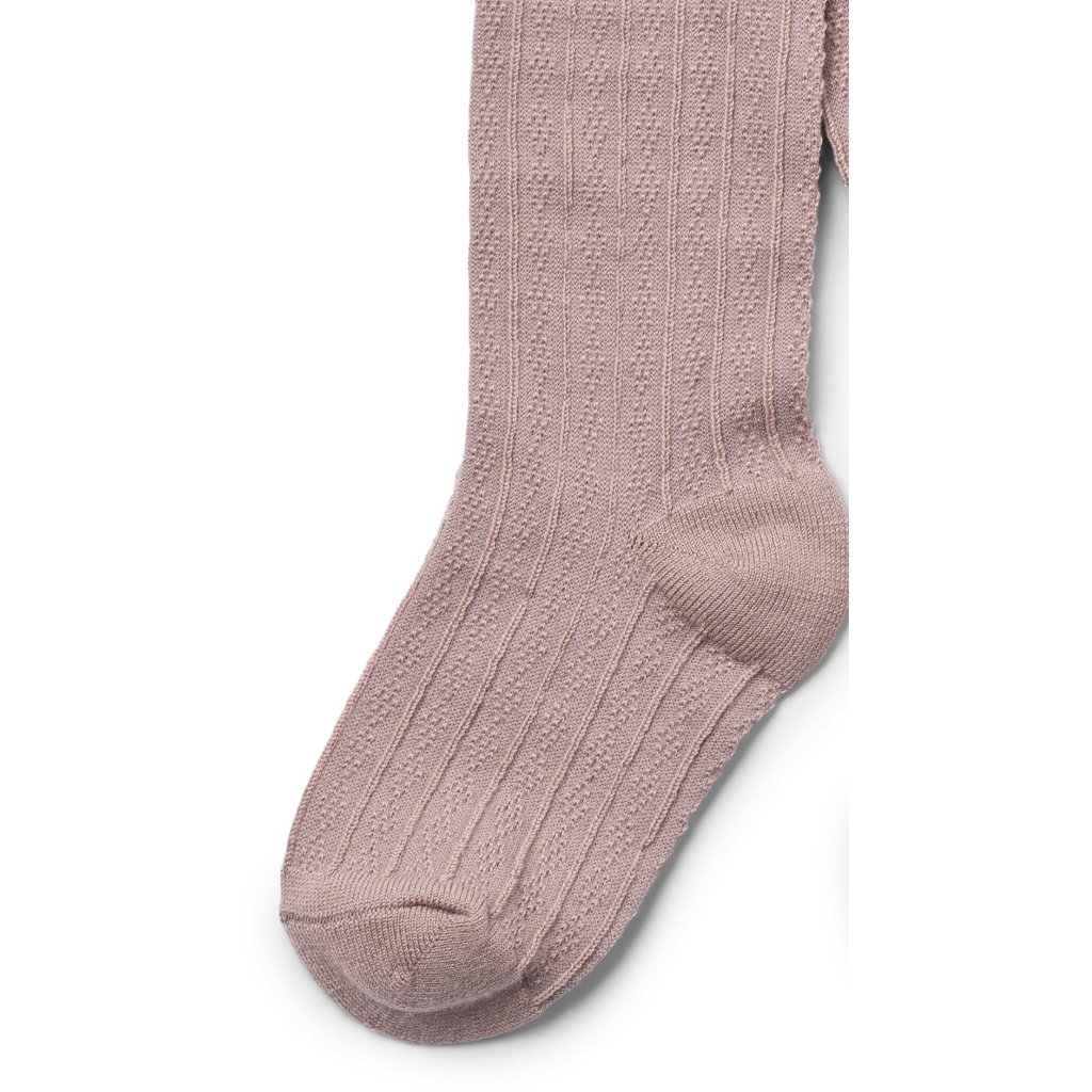 Wheat pitsilised villased sukkpüksid Karla, dry rose Villariided - HellyK - Kvaliteetsed lasteriided, villariided, barefoot jalatsid