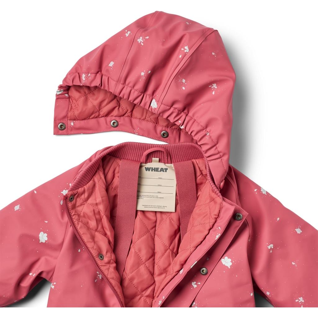 Wheat termo-vihmakombe Aiko, floating flowers Lasteriided - HellyK - Kvaliteetsed lasteriided, villariided, barefoot jalatsid