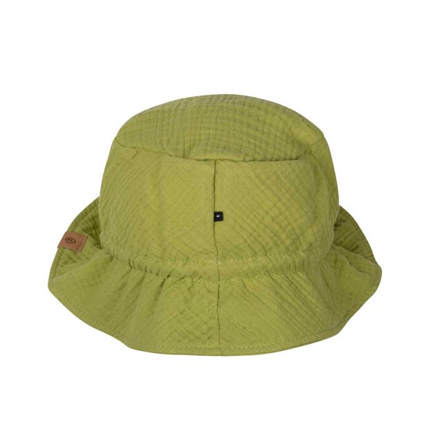 Pure Pure by Bauer musliinkangast päikesekaitsemüts, UPF50, avacado Lasteriided - HellyK - Kvaliteetsed lasteriided, villariided, barefoot jalatsid