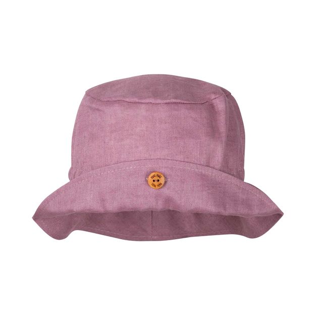 Pure Pure by Bauer linane kaabu nööbiga, mauve Lasteriided - HellyK - Kvaliteetsed lasteriided, villariided, barefoot jalatsid