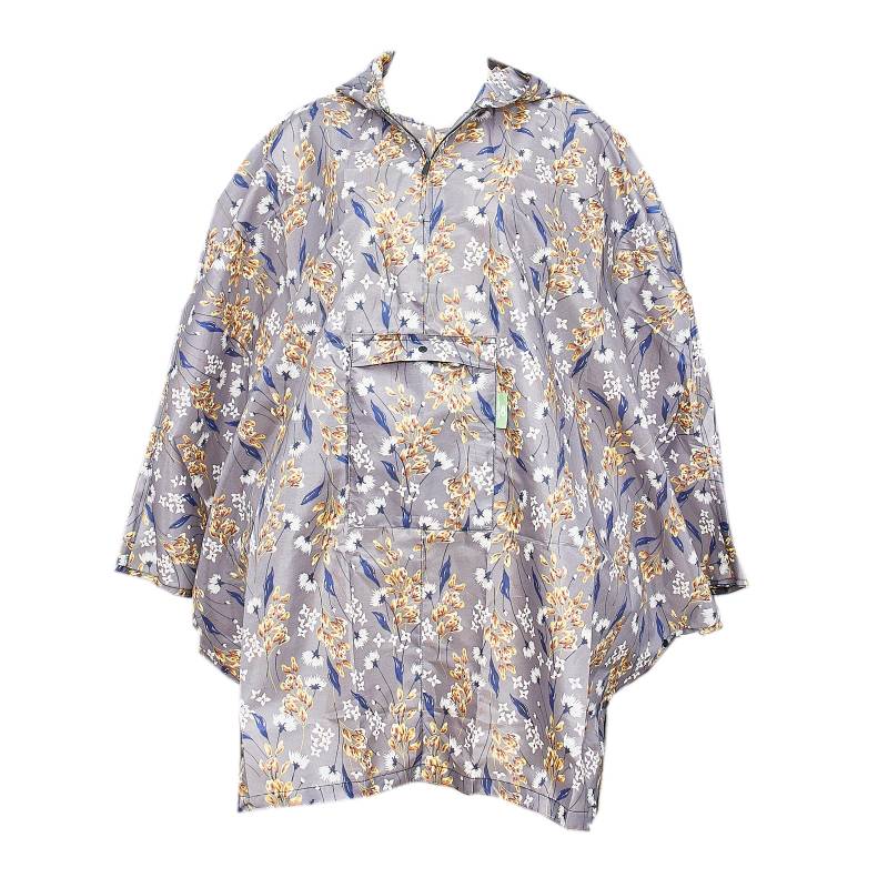 Eco Chic vihmakeep, Grey Flowers Kodumaailm ja muud tarvikud - HellyK - Kvaliteetsed lasteriided, villariided, barefoot jalatsid