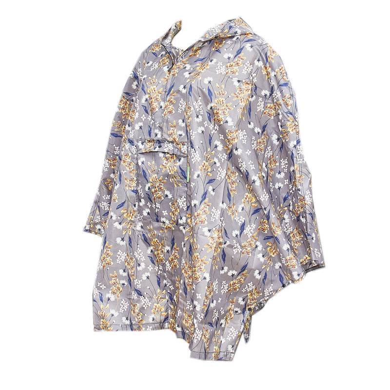 Eco Chic vihmakeep, Grey Flowers Kodumaailm ja muud tarvikud - HellyK - Kvaliteetsed lasteriided, villariided, barefoot jalatsid