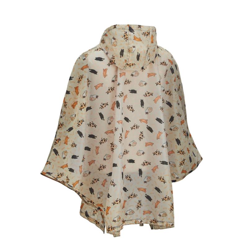 Eco Chic vihmakeep, Beige Beloved Cat Kodumaailm ja muud tarvikud - HellyK - Kvaliteetsed lasteriided, villariided, barefoot jalatsid