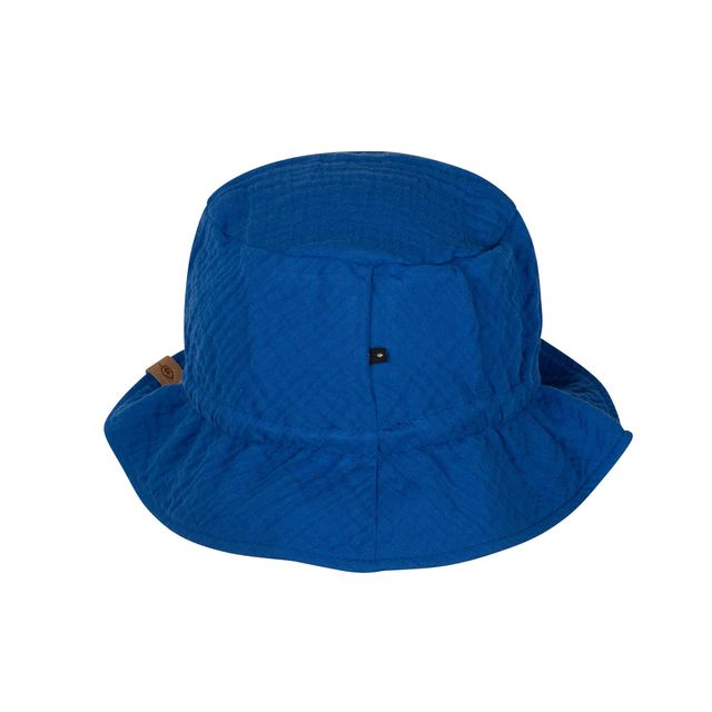 Pure Pure by Bauer musliinkangast päikesekaitsemüts, UPF50, ink-blue Lasteriided - HellyK - Kvaliteetsed lasteriided, villariided, barefoot jalatsid