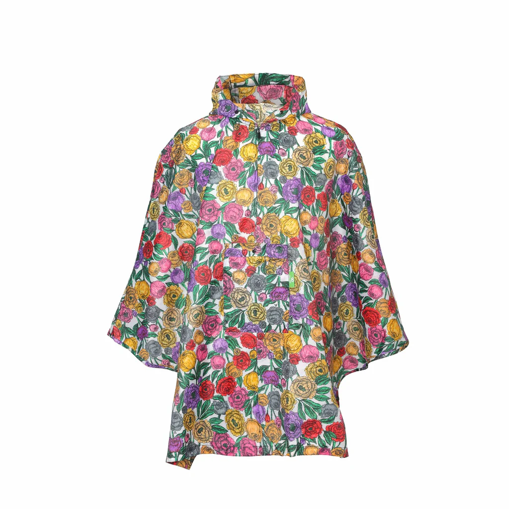 Eco Chic vihmakeep, Beige Peonies Kodumaailm ja muud tarvikud - HellyK - Kvaliteetsed lasteriided, villariided, barefoot jalatsid