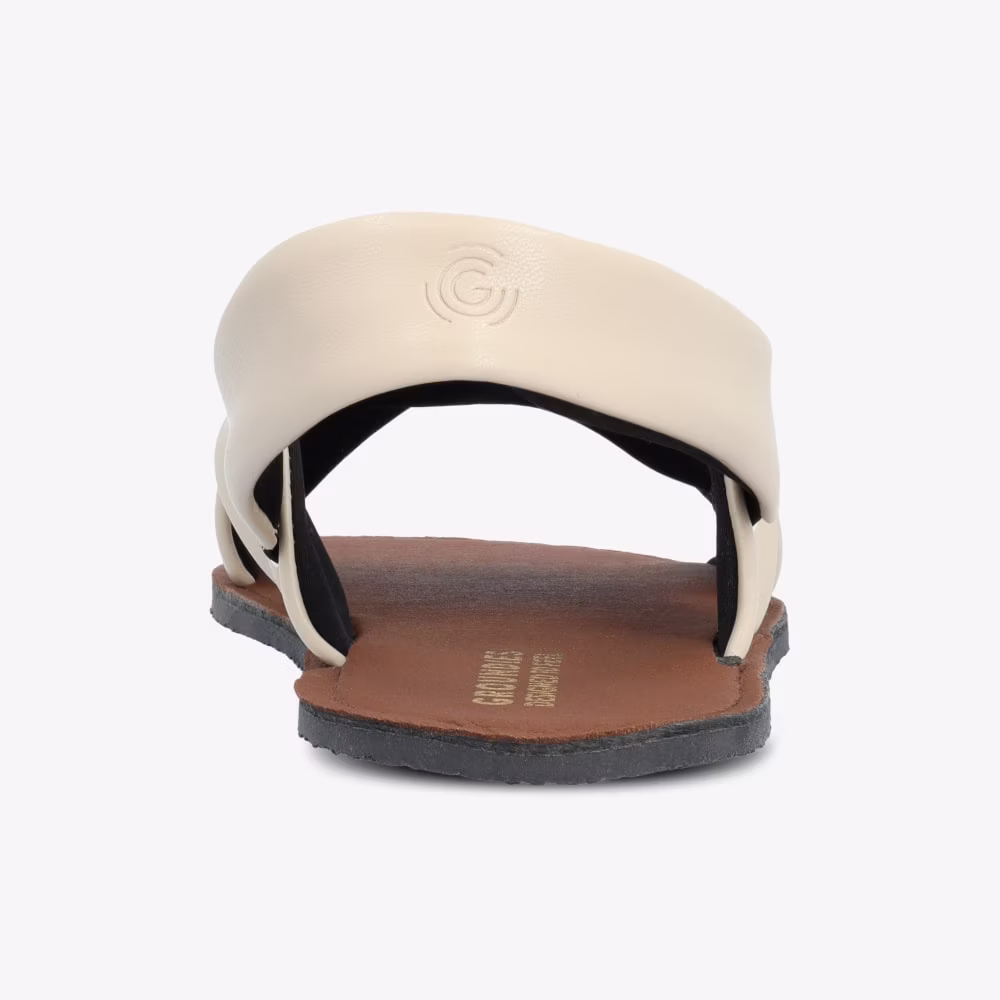 GROUNDIES® Verona Women, beige Sisejalats/suvi - HellyK - Kvaliteetsed lasteriided, villariided, barefoot jalatsid