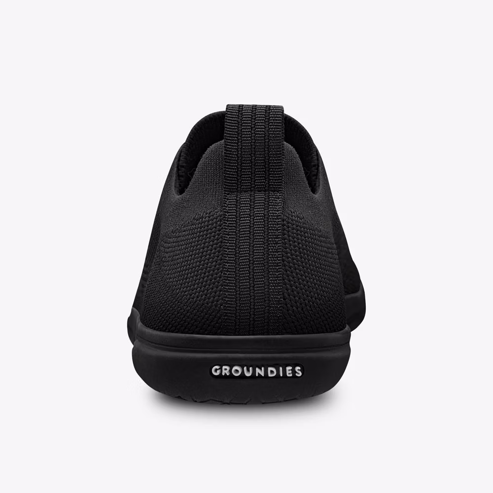 GROUNDIES® Active Knit Men vegan spordijalats, black Sisejalats/suvi - HellyK - Kvaliteetsed lasteriided, villariided, barefoot jalatsid