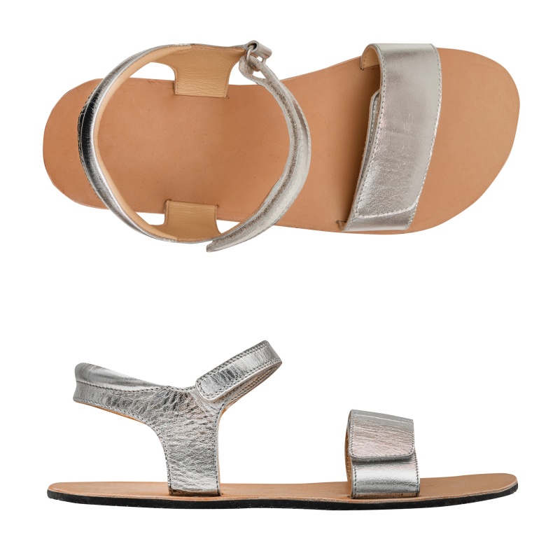 4.bare Fun sandaalid, silver Sisejalats/suvi - HellyK - Kvaliteetsed lasteriided, villariided, barefoot jalatsid