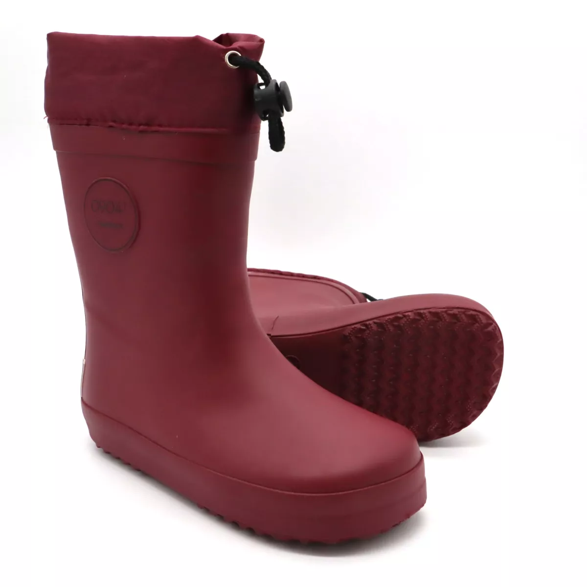 0904! Sooja voodriga kummikud, bordeaux Laste barefoot-jalatsid - HellyK - Kvaliteetsed lasteriided, villariided, barefoot jalatsid