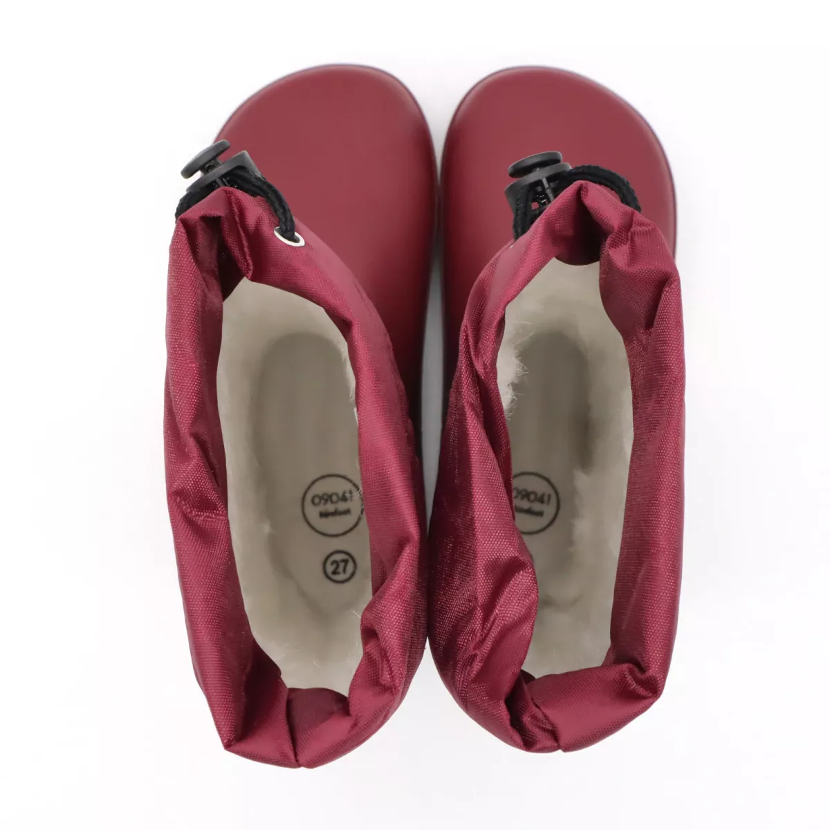 0904! Sooja voodriga kummikud, bordeaux Laste barefoot-jalatsid - HellyK - Kvaliteetsed lasteriided, villariided, barefoot jalatsid