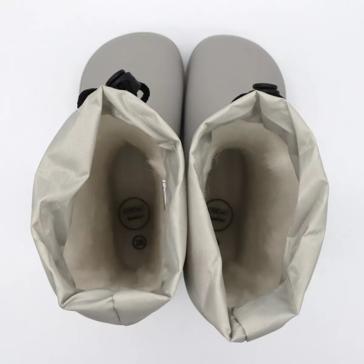 0904! Sooja voodriga kummikud, light grey Laste barefoot-jalatsid - HellyK - Kvaliteetsed lasteriided, villariided, barefoot jalatsid