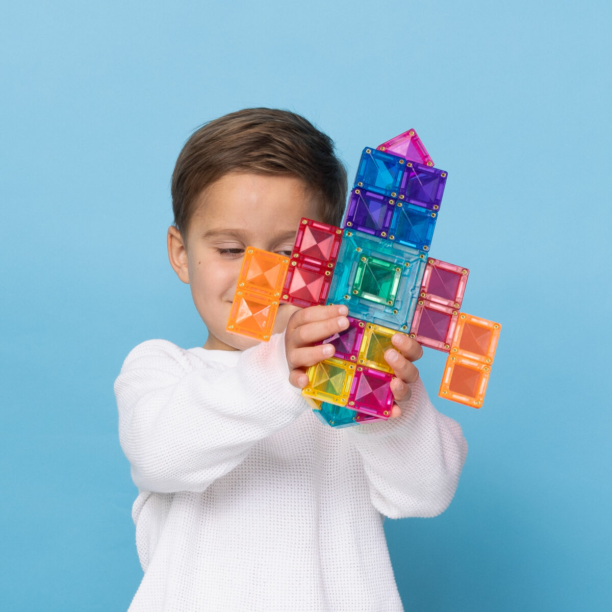Connetix Bright Portal Pack 48 pc, üksteise sisse mahtuvate ruutudega magnetklotsid 🧩 CONNETIX magnetklotsid - HellyK - Kvaliteetsed lasteriided, villariided, barefoot jalatsid