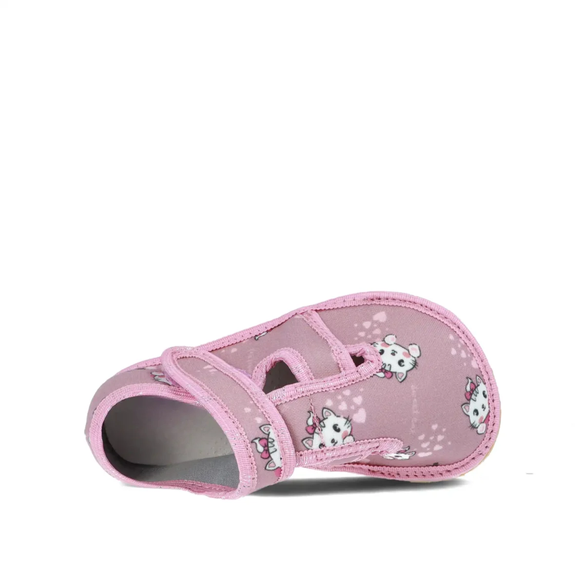 Crave sisejalats, pink cat Laste barefoot-jalatsid - HellyK - Kvaliteetsed lasteriided, villariided, barefoot jalatsid