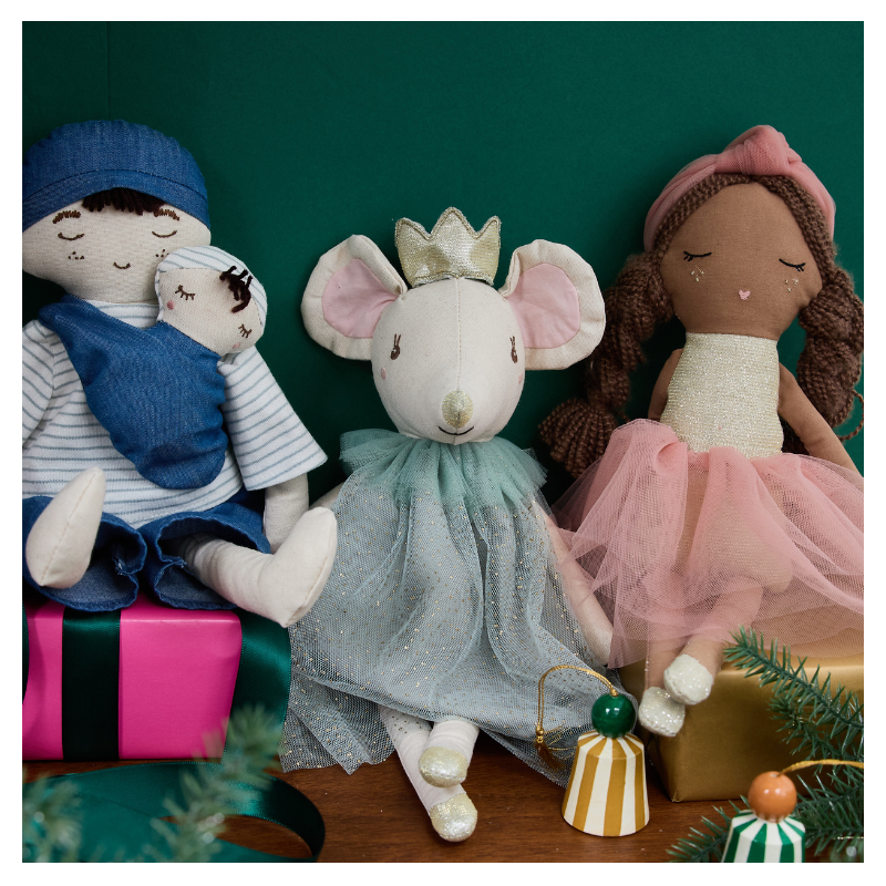 Frisette Kaltsunukk Jeanne Kaisukad ja kaltsunukud - HellyK - Kvaliteetsed lasteriided, villariided, barefoot jalatsid