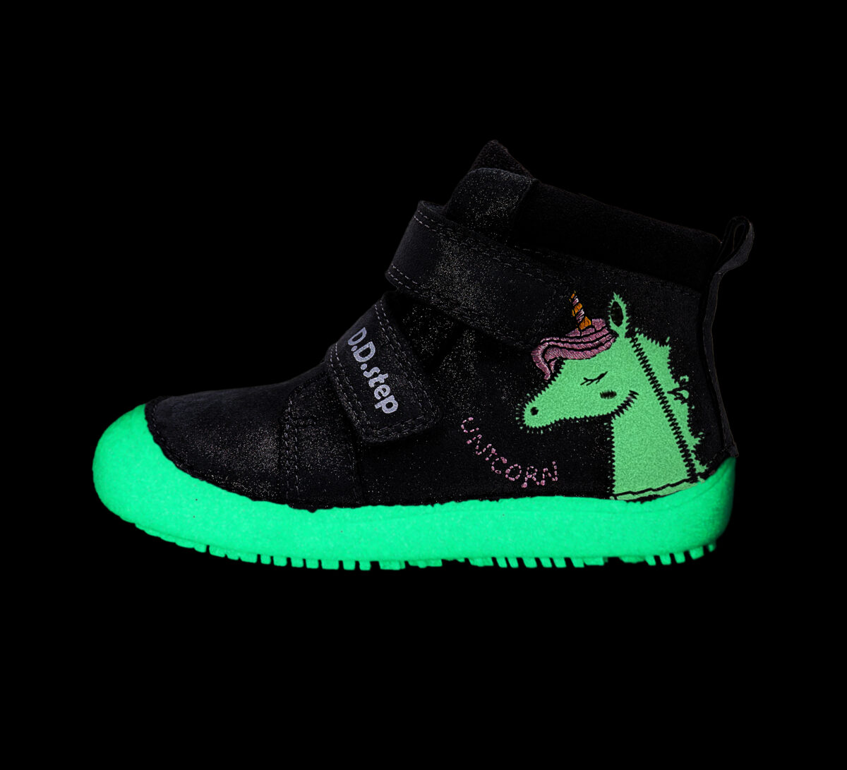 D.D.Step helendava tallaga nahast kevad-/sügissaapad, dark grey/unicorn 063 D.D.Step - HellyK - Kvaliteetsed lasteriided, villariided, barefoot jalatsid