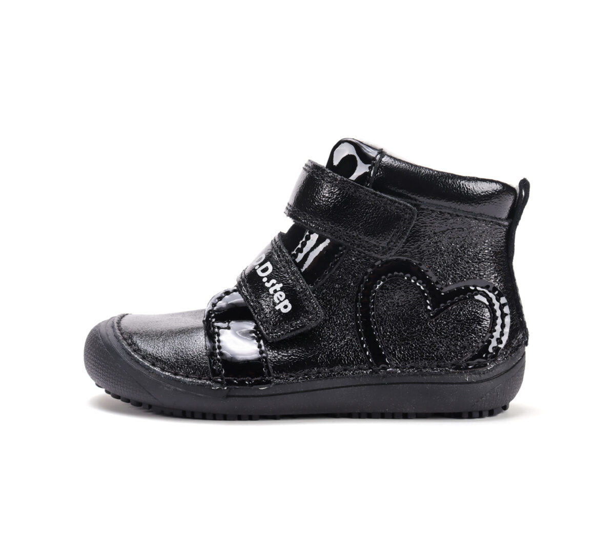 D.D.Step nahast kevad-/sügissaapad, black/heart 063 D.D.Step nahast kevad-/sügissaapad, black/heart 063 D.D.Step - HellyK - Kvaliteetsed lasteriided, villariided, barefoot jalatsid
