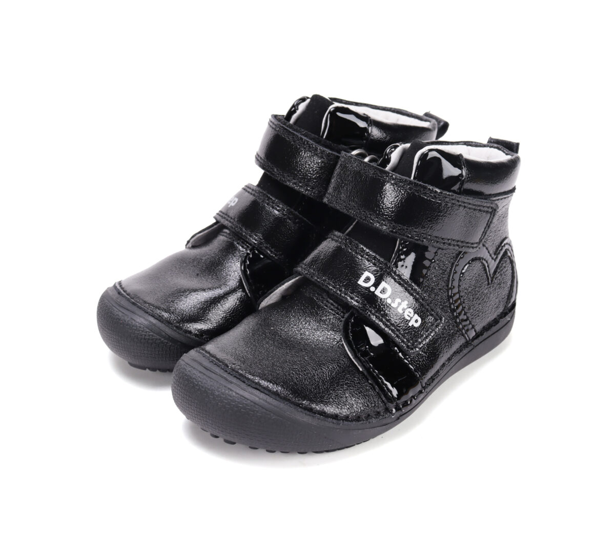 D.D.Step nahast kevad-/sügissaapad, black/heart 063 D.D.Step nahast kevad-/sügissaapad, black/heart 063 D.D.Step - HellyK - Kvaliteetsed lasteriided, villariided, barefoot jalatsid