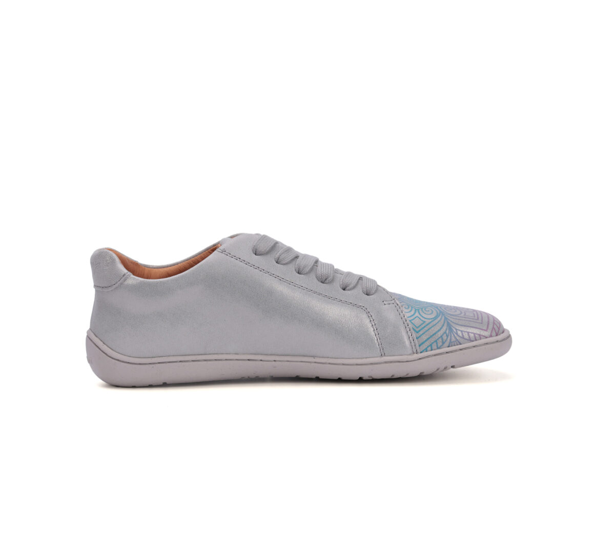 Stitch & Walk nahast vabaajajalanõud, silver/mandala Kevad/sügis - HellyK - Kvaliteetsed lasteriided, villariided, barefoot jalatsid