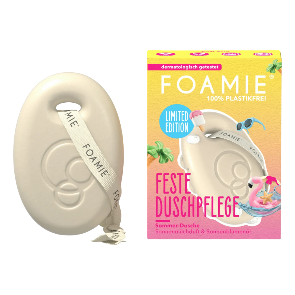FOAMIE tahke dušiseep Soft Sun riitsinuseõli ja kakaovõiga, 80 gr Hooldusvahendid, kosmeetika ja aksessuaarid - HellyK - Kvaliteetsed lasteriided, villariided, barefoot jalatsid
