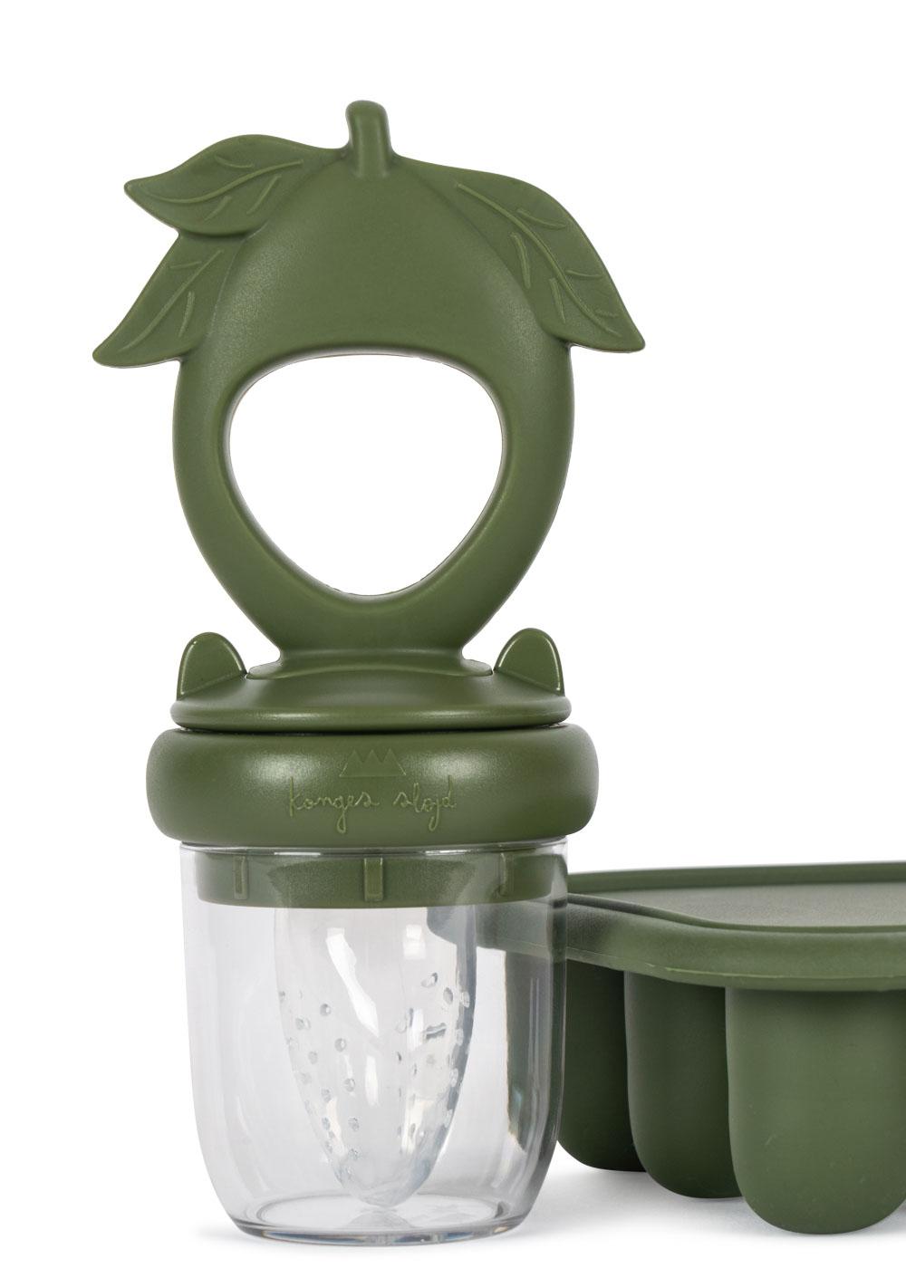 Konges Sløjd silikoonist puuviljaluti komplekt, olivine Kodumaailm ja muud tarvikud - HellyK - Kvaliteetsed lasteriided, villariided, barefoot jalatsid