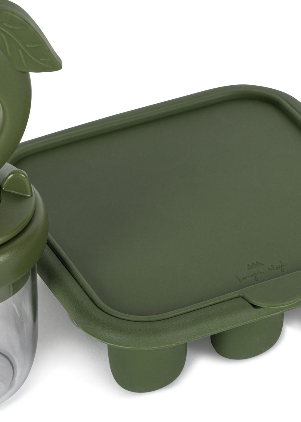 Konges Sløjd silikoonist puuviljaluti komplekt, olivine Kodumaailm ja muud tarvikud - HellyK - Kvaliteetsed lasteriided, villariided, barefoot jalatsid