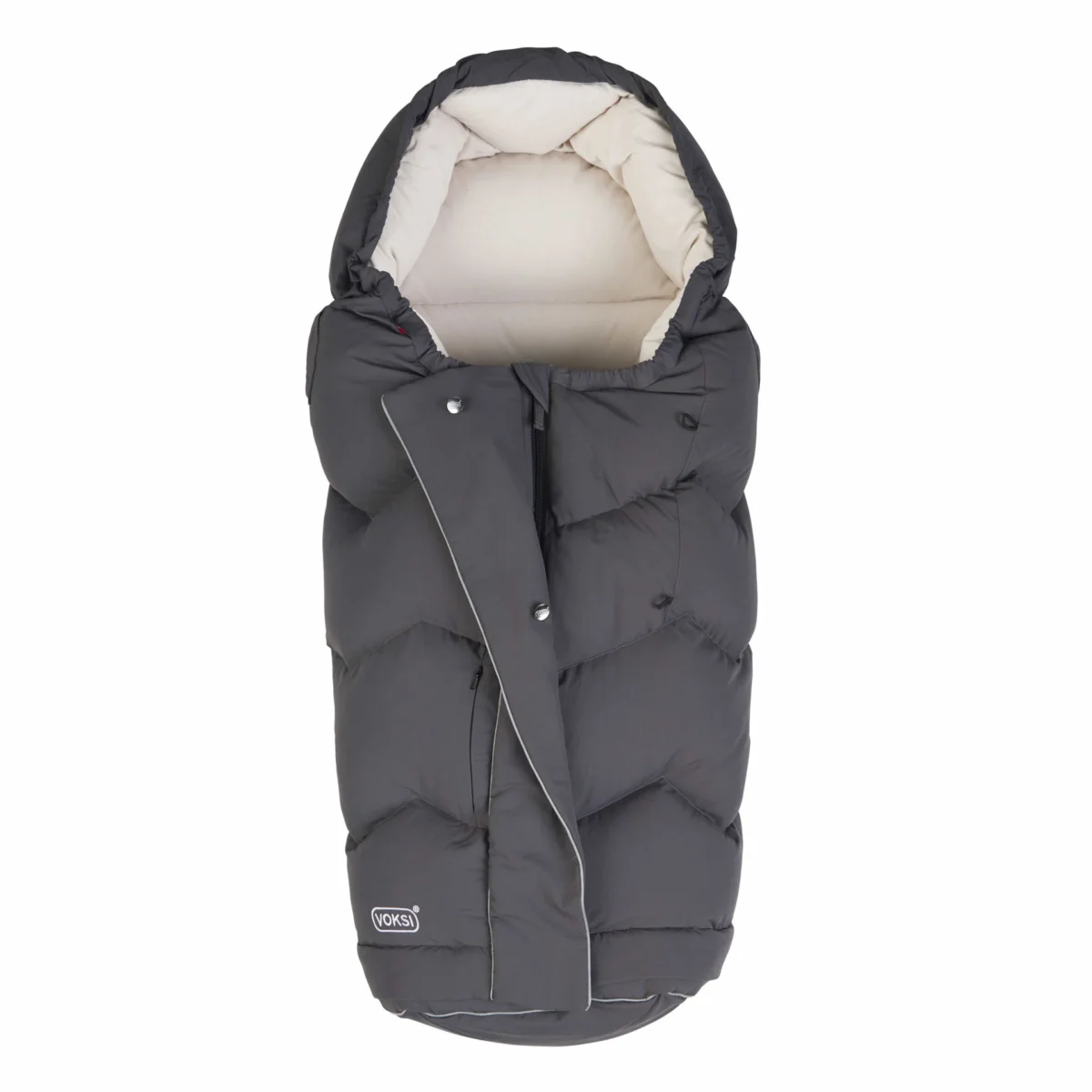 Voksi soojakott City Grey Cream Kodumaailm ja muud tarvikud - HellyK - Kvaliteetsed lasteriided, villariided, barefoot jalatsid