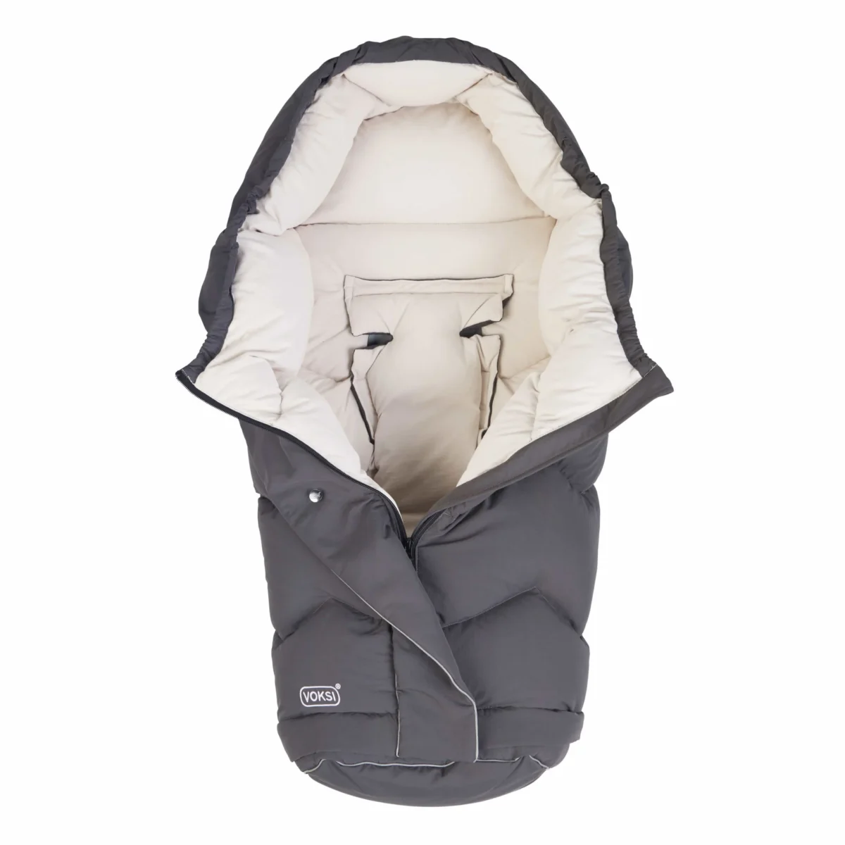 Voksi soojakott City Grey Cream Kodumaailm ja muud tarvikud - HellyK - Kvaliteetsed lasteriided, villariided, barefoot jalatsid