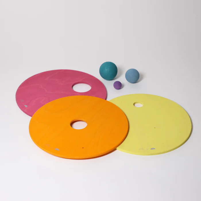 Grimm´s x Stapelstein® veerevad kettad, soojad pastellid Grimm's puidust mänguasjad - HellyK - Kvaliteetsed lasteriided, villariided, barefoot jalatsid